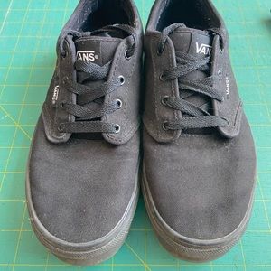 VANS OF THE WALL BLACK LOW TOP LACEUP YOUTH 6